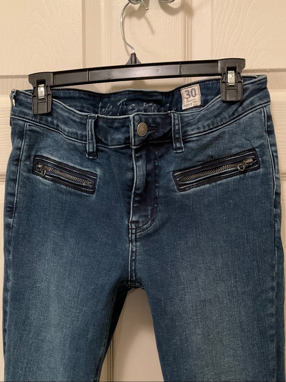 We The Free Jet Low Skinny Jeans with Front Zip Accents